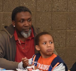 Dads and father figures joined students for annual Dads Breakfast event