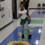 Hopscotch is one of the sensory path activities.