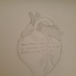 heart sketch and haiku