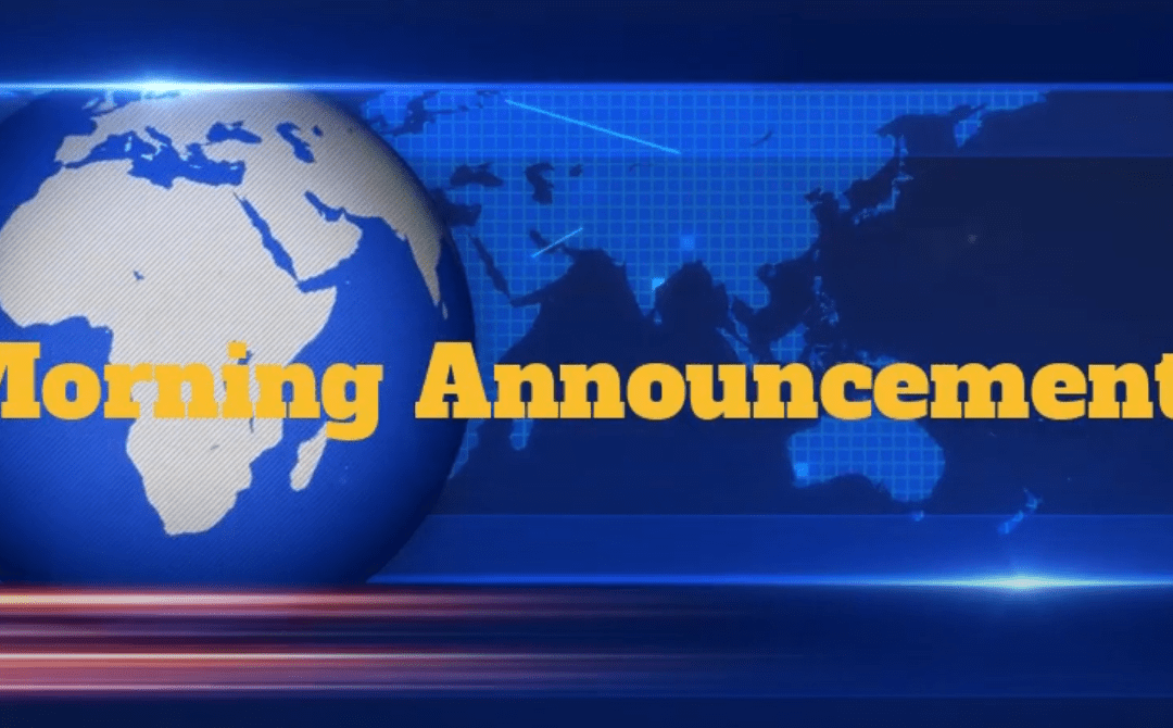 MCSES Morning Announcements