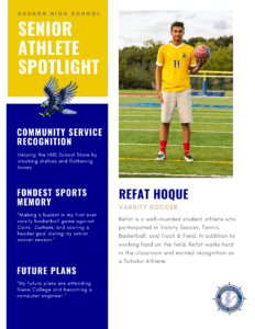 senior athlete spotlight Refat Hoque