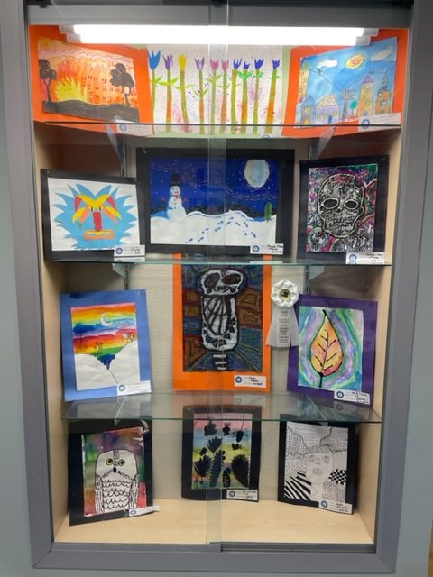 Elementary artwork on full display