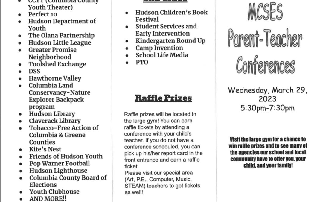 MCSES Parent-Teacher Conferences 3/29