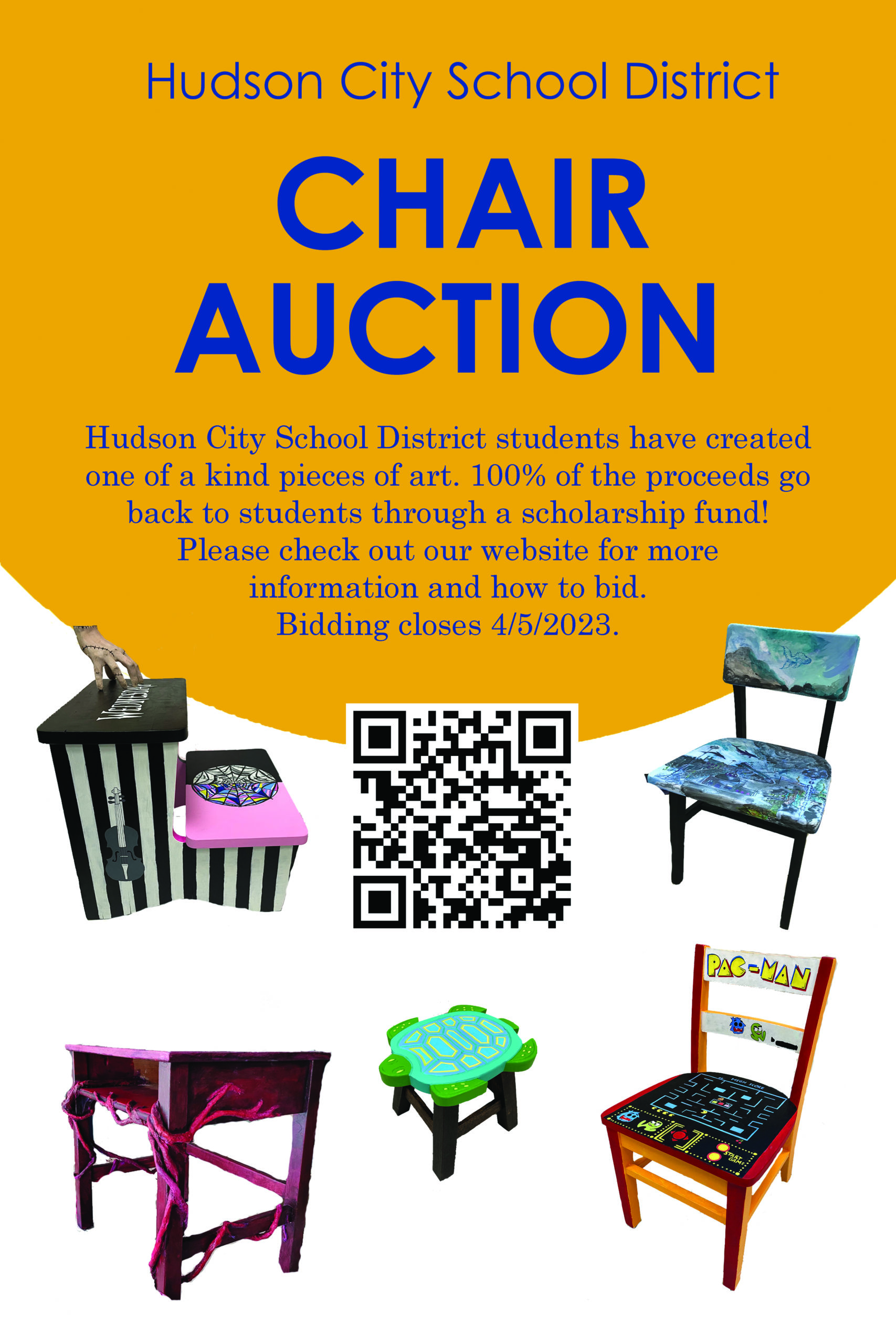 auction-of-art-chairs-made-by-hcsd-students-hudson-city-school-district