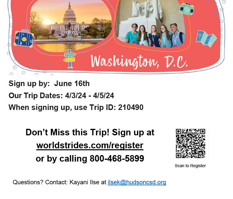 Deadline Extension for 2024 ASL Trip to Washington D.C.