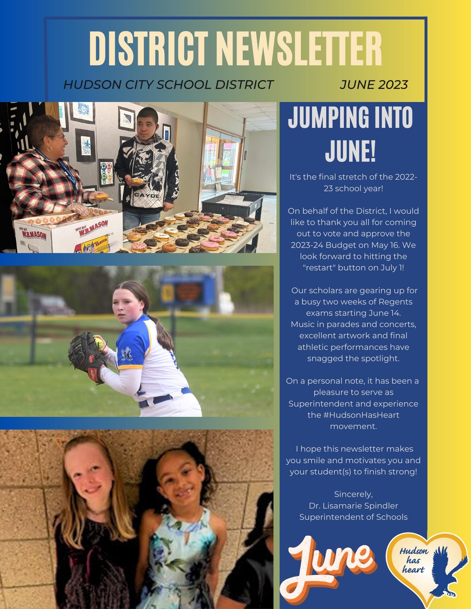 Hudson CSD June 2023 Newsletter Hudson City School District