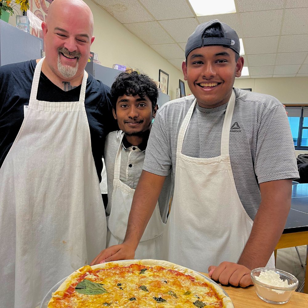 Pizza Making in Food and Nutrition Class | Hudson City School District